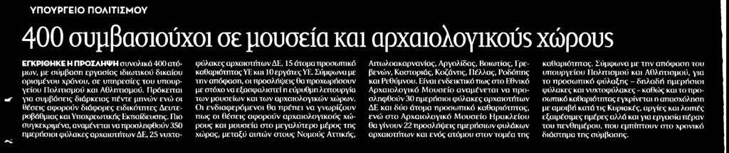 ΑΡΧΑΙΟΛΟΓΙΚΟΥΣ ΧΩΡΟΥΣ
