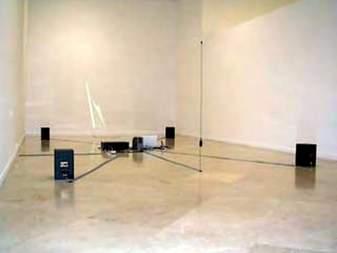 visual elements are composed by a lines particle system which is highly organic in movement to the sonic variations; on Struct_1 and Struct_2 a parametrized segmented rectfield capable of being