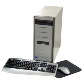 Unitate desktop noua clasica, cu tastatura, mouse Procesor: Celeron Dual Core E3400 2,6 Ghz; Memorie RAM: 2G DDR2; HDD: 250 GB; DVD Rom; 1 port serial; placa de baza Gigabyte; Se livreaza cu