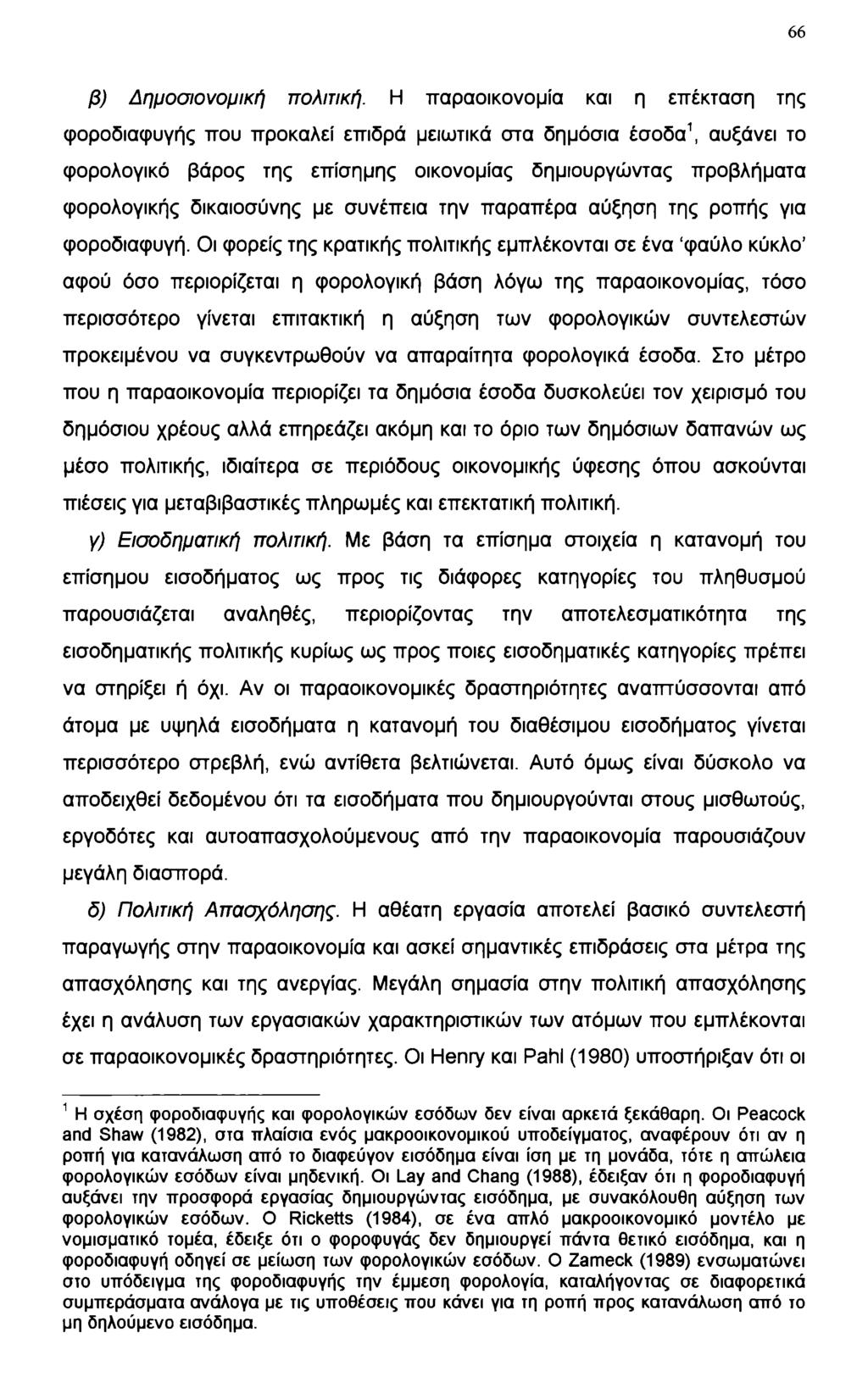 66 β) Δημοσιονομική πολιτική.