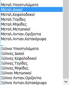 Απαραίτητη προϋπόθεση για την διαστασιολόγηση είναι να έχετε καλέσει και να έχετε εκτελέσει το αντίστοιχο αρχείο συνδυασμών στο πλαίσιο διαλόγου των παραμέτρων Με τη χρήση της εντολής, εμφανίζεται το