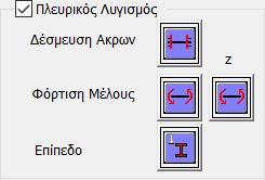 Τέλος η τελευταία παράμετρος αφορά στον προσδιορισμό του επιπέδου φόρτισης του μέλους. Με την επιλογή του εικονιδίου εμφανίζονται οι παρακάτω 5 επιλογές.