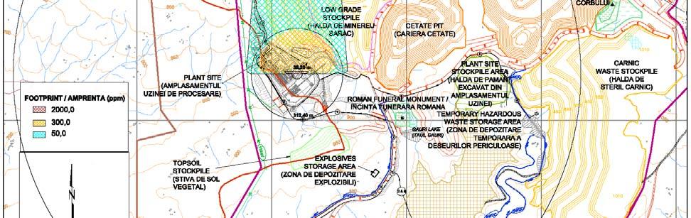 Zona afectată cu 300 ppm HCN pentru expunere de 10 min.