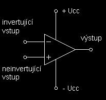 15. Operačný zosilňovač - zapojenie, princíp činnosti, vlastnosti, použitie. Operačný zosilňovač (OZ) je súčiastka s dvoma vstupmi a jedným výstupom.