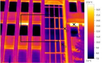 Západná strana budovy Dátum: Čas: Termogram 2.bmt 29. 4.
