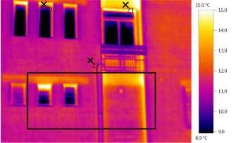 Severná strana budovy Dátum: Čas: Termogram 9.bmt 29. 4.