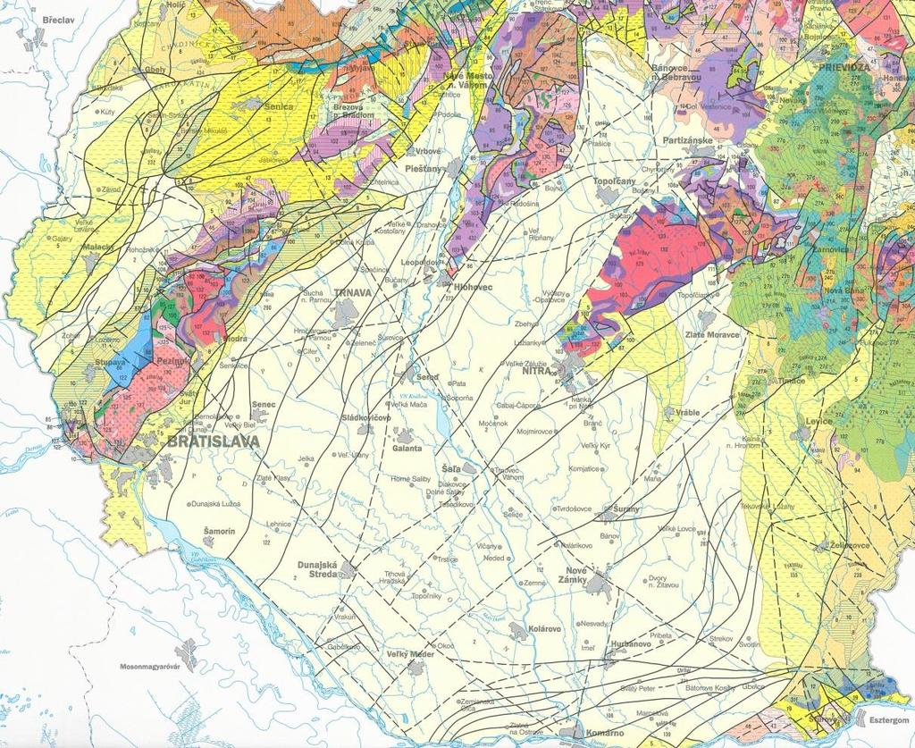 POSÚDENIE PROJEKTOVÝCH VARIANTOV Zdroj: Atlas krajiny SR, 2002 Podunajská nížina tvorí panvu vyplnenú sedimentmi neogénu.