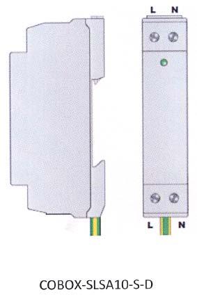 Umiestnenie prepäťovej ochrany Popis umiestnenia Číslo výrobku Do LED svietidla COBOX-SLSA10-W-O Dodatočná montáž do svietidla BM4003-000 Do stĺpa COBOX-SLSA10-S-X7