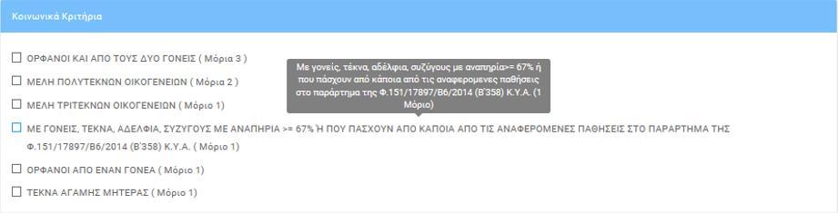 κατηγορίας, θα εμφανιστεί πλαίσιο κειμένου, με περαιτέρω ερμηνεία της