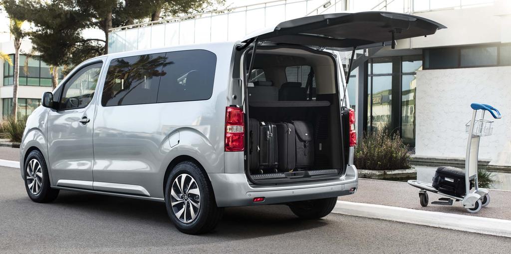 Λειτουργικό και διαμορφώσιμο, το CITROËN SPACETOURER BUSINESS διατίθεται σε τρία μήκη αμαξώματος. Στην έκδοση Μ, ο ωφέλιμος όγκος για τις αποσκευές αυξάνεται από τα 507 L στα 2.