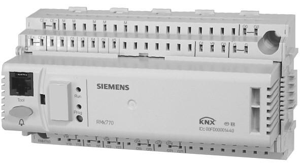 3 132 Synco 700 Kaskádový radič kotlov RK770 odulárna riadiace jednotka kaskády max. 6 kotlov, regulátor teploty kotlov ako aj regulátor vykurovacích obvodov s predreguláciou.