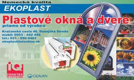 sk mobil: 0903 415 249, 0903 608 906 prevádzka: Gajary, Levárska 883 10-0087 MA17 09-16 ROSIMA s.r.o. MALACKY, Kozia ulica (areál firmy AGRA M) NOVINKA: PELEY DO SPLYÒ.