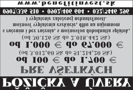 Struhárova 15, Zohor 0905 477 626, 02/6596 1339 16-0023 MA17 NON-SOP 0908