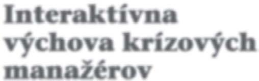 44 Podpora edukácie krízových manažérov formou počítačových simulácií Brig. gen. doc. Ing. Miroslav Kelemen, PhD. Kpt. Ing. Milan Marcinek, PhD.