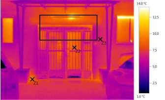 Západná strana budovy Dátum: Čas: Termogram 2.bmt 26. 3.