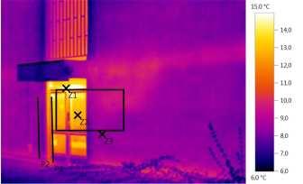 Južná strana budovy Dátum: Čas: Termogram 5.bmt 26.