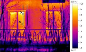 Východná strana budovy Dátum: Čas: Termogram 8.bmt 26. 3.