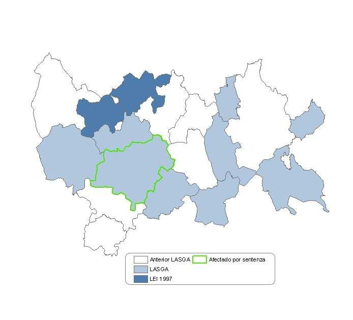 Subsidiarias de Planeamento (en 10 municipios); no entanto tamén existen figuras dun carácter netamente subsidiario como a Delimitación de Solo Urbano (4 municipios) ou as Normas Subsidiarias