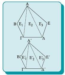 Ε Έστω τα όμοια τρίγωνα ΑΒΓ και Α'Β'Γ' με A = A' και Β = B'. Τότε = = λ (), όπου λ ο λόγος ομοιότητας.
