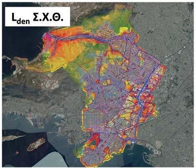 Π.13. Πειραιάς Πηγή: Αξιολόγηση Περιβαλλοντικού θορύβου στο πλαίσιο εφαρμογής της οδηγίας 2002/49/ΕΚ για τα ΠΣ Αθήνας - Θεσσαλονίκης & Σερρών.