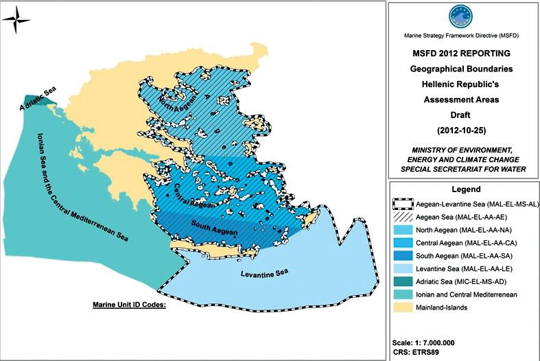 Τα χαρακτηριστικά ποιοτικής περιγραφής μεταξύ των οποίων έγινε η επιλογή για τον προσδιορισμό της καλής περιβαλλοντικής κατάστασης κάθε θαλάσσιας υποπεριοχής είναι: 1) Η διατήρηση της βιοποικιλότητας.