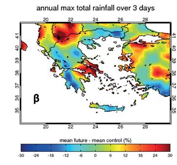 Οι ξαφνικές πλημμύρες (flash floods) αποτελούν ένα ιδιαίτερα ανησυχητικό φαινόμενο, ειδικά αν μεταβληθεί η συχνότητά τους με την κλιματική αλλαγή.