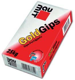 Baumit GoldGips (Baumit GoldGips) Univerzálna sadrová ručná omietka na rôzne typy podkladov, vhodná i pre aplikáciu vo väčších hrúbkach alebo ako jemná omietka pri vysprávkových prácach v interiéri,