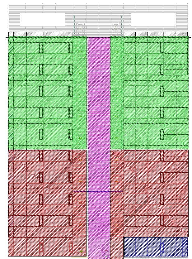 Vėdinimo sistema 4 Vėdinimo įranga 1 1 1 PI-1 (6-10 a.) vėdinimo įrenginys: Tiekimas ir ištraukimas - 28950 m3/h El.