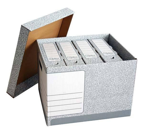 Archívne škatule Katalógové číslo Názov výrobku Vnútorný rozmer v mm 53232 Archívna škatuľa ESSELTE 355 x 80 x 250 53233 Box na archívne škatule