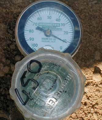 Meting van grondwaterpotensiaal Die matrikspotensiaal van gronde kan vir besproeiingskedulering met instrumente soos tensiometers en elektriese weerstandsensors gemeet word.