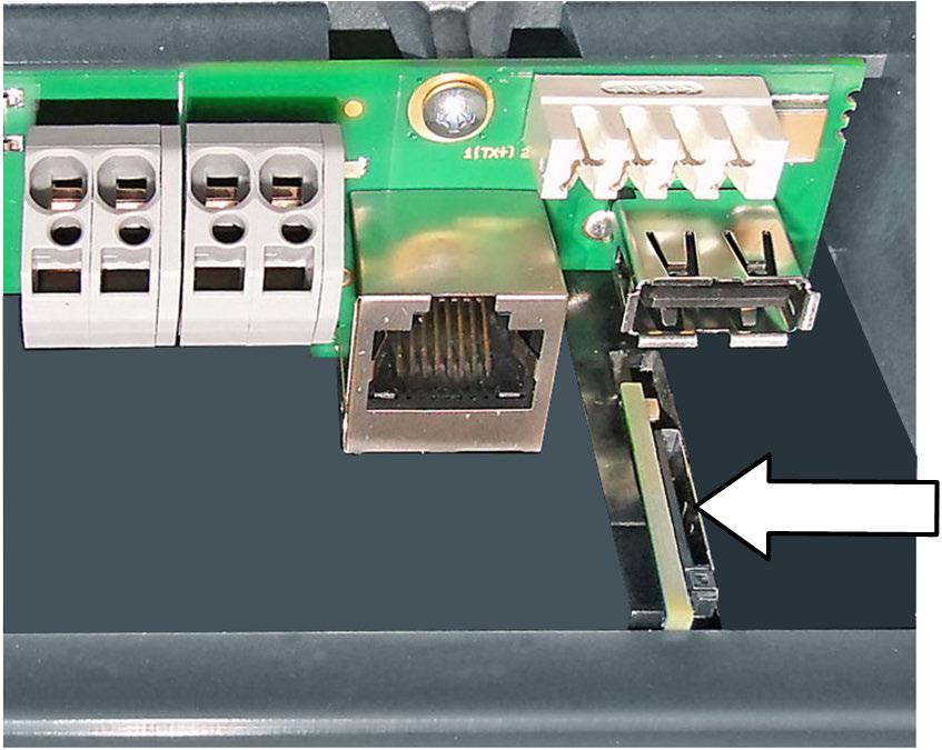 P30 Ρύθμιση 8.2 Προετοιμασία σύνδεσης GSM (προαιρετικά) Ορισμένες εκδόσεις της συσκευής διαθέτουν μονάδα GSM. Για τη χρήση μιας λειτουργίας GSM, θα πρέπει να τοποθετηθεί μια κάρτα SIM στη μονάδα GSM.