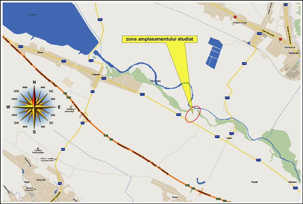 Amplasamentul viitorului parc fotovoltaic Încadrarea în teritoriu a amplasamentului vizat de dezvoltarea planului Coordonatele STERO 70 ale amplasamen tului propus: Nr. Coordonate pct. de contur pct.