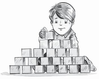 GEOMETRIA Telesá z kociek a ich plány 1 2 Využívame jednu z možnosí, ako zachytávať do plánov stavby z kociek do pôdorysu zapisujeme počet kociek v zodpovedajúcom stĺpci.