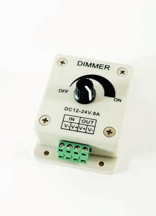 - 12V / 48W, 4A -24V 16,80 Ενισχυτής σήματος για ταινίες LED Κωδικός Περιγραφή Τιμή / τεμ.