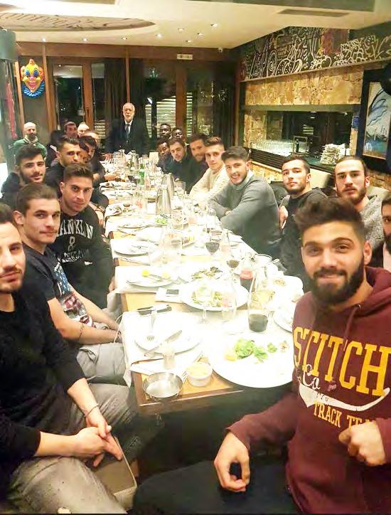 Σε καλό κλίμα το δείπνο των παικτών της Βέροιας Το προγραμματισμένο δείπνο των παικτών της Βέροιας στην sala της Εληάς από τους κ.