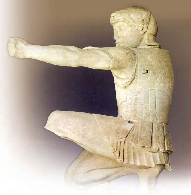 Oι τοξότες τα κλασικά χρόνια αποτελούσαν τμήμα του Πεζικού (Μόναχο, Αρχαιολογικό Μουσείο) μια ενιαία παράταξη βάθους συνήθως οκτώ ανδρών.