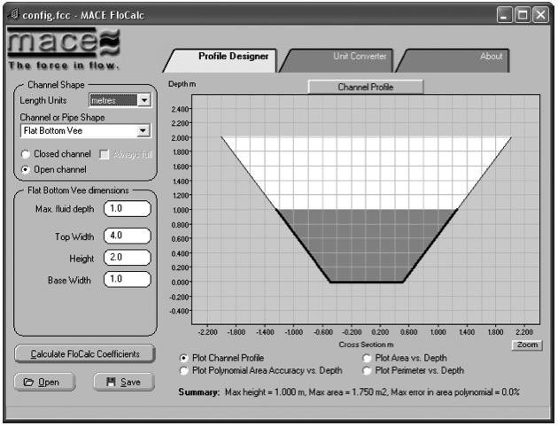 75 Import parametrov z programu FloCalc Mace program FloCalc ( stiahnutý osobitne zo stránky www.macemeters.