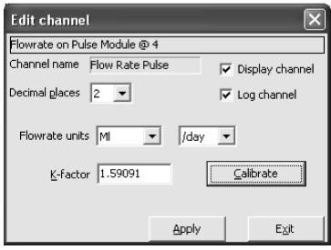 Pri ukľudnenom prúdení v potrubí so senzorom pripojeným k Flo Series3 sa počas niekoľkých minút hodnota Súčasného impulzného čísla stabilizuje Current pulse rate. 3.