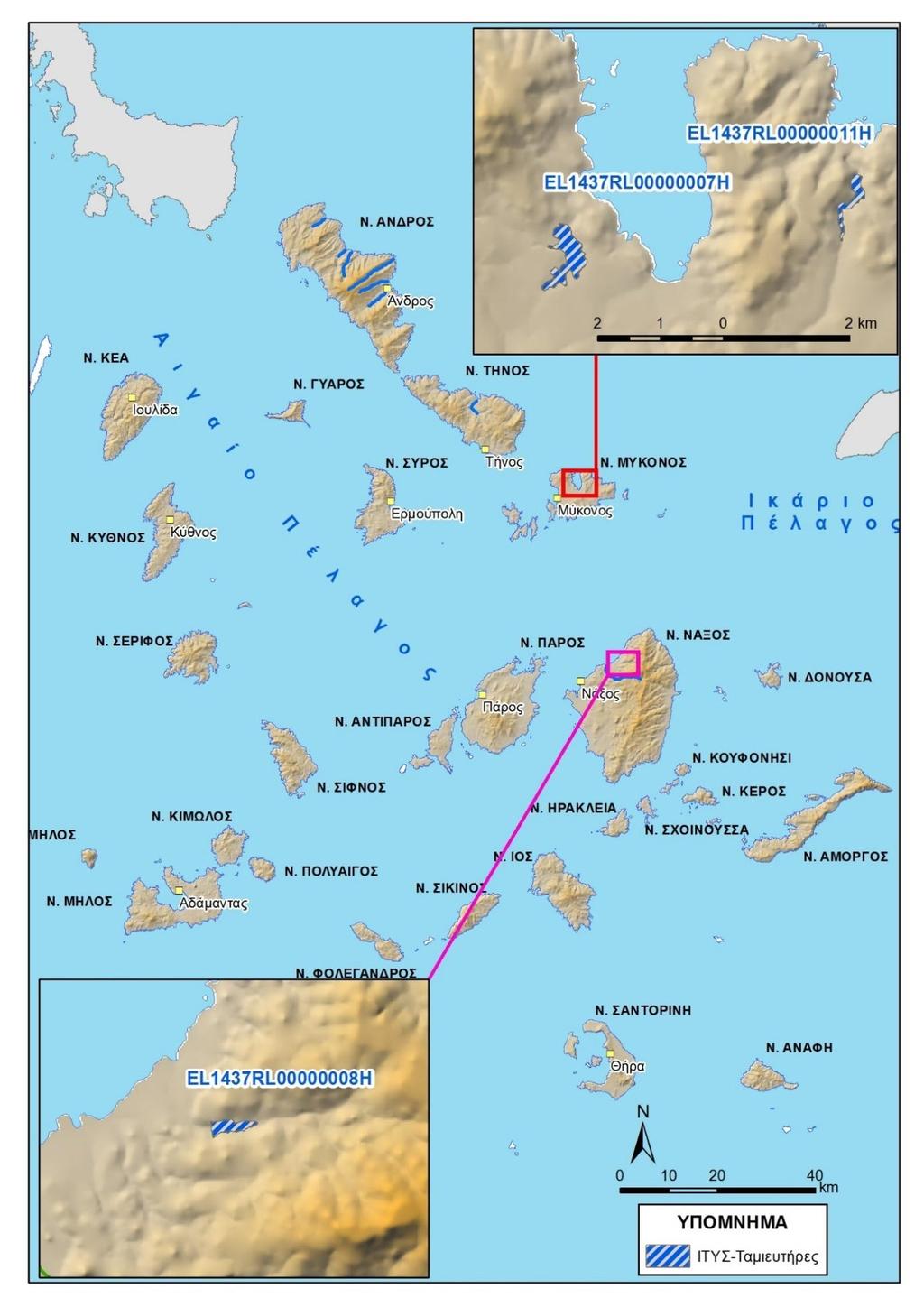 Κατάρτιση της ηςαναθεώρησης του Σχεδίου Διαχείρισης Λεκανών Απορροής Ποταμών του ΥΔ Νήσων Αιγαίου (EL4) Εικόνα 45 ΙΤΥΣ της ΛΑΠ EL437