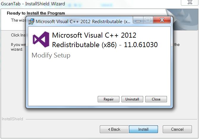 τις αναβαθμίσεις της Miscrosoft Visual C ++ ανακατανομής 2012 και 2013 για να