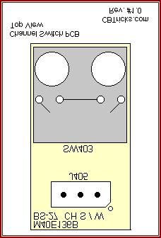 SS4900 Channel Switch PCB Component Layout Top and Bottom Pattern CHANNEL PCB CODE NO.
