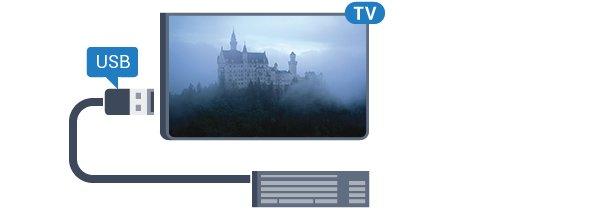 4.12 Σύνδεση Ποντίκι USB Συνδέστε ένα πληκτρολόγιο USB (τύπου USB-HID) για να εισάγετε κείμενο στην τηλεόρασή σας. Σύνδεση ποντικιού USB Για τη σύνδεση, χρησιμοποιήστε μια από τις υποδοχές USB.