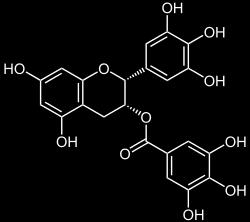 Chemické zloženie čaju Polyfenoly antioxidačná aktivita, obsah v sušine 20 40% Zelený čaj Katechíny ( )-Epigallocatechin, (
