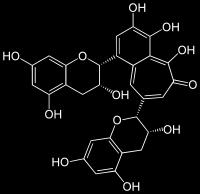 chuť umami Epigalokatechín galát Keampferol Teogalín Čierny čaj Stopy zelených polyfenolov Tearubigíny z katechínov Teaflavín 3 typy: