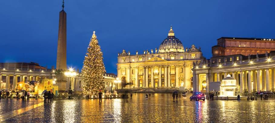 Ιταλία: 5 ημέρες 22, 23, 24, 26, 29, 30 Δεκεμβρίου 2018 02 Ιανουαρίου 2019 ΡΩΜΗ ALL INCLUSIVE Ρώμη, Μουσεία Βατικανού, Φλωρεντία, Castel Romano Outlet.