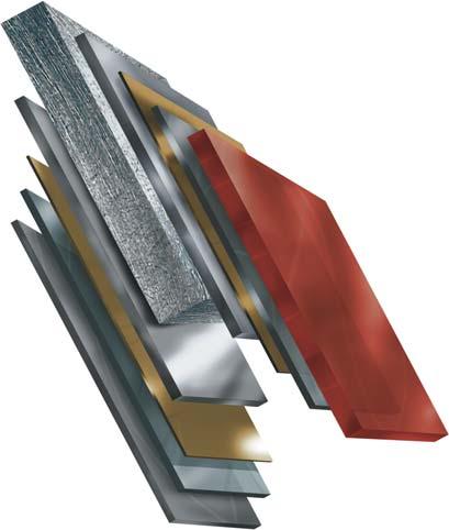 Šírka záhybu 40 mm 1035 mm 13000 mm 1000 mm 4,7 kg/m² Minimálny sklon strechy 6 Zloženie materiálu Oceľové