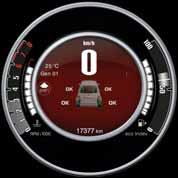 ΟΘΟΝΗ 7 TFT (Thin Film Transistor) HMI (Human Machine Interface) στην ενσωματωμένη οθόνη με τα υπόλοιπα ηλεκτρονικά του αυτοκινήτου ΨΗΦΙΑΚΗ ΕΝΔΕΙΞΗ θερμοκρασίας ψυκτικού υγρού ΨΗΦΙΑΚΗ ΕΝΔΕΙΞΗ στάθμης