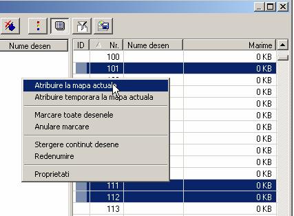 94 Organizarea proiectului Allplan 2006 Sugestie: Selectia desenelor se face ca in Windows Explorer: Apasati tasta CTRL pentru a selecta desene ne-consecutive (ex., 10, 16 si 28).