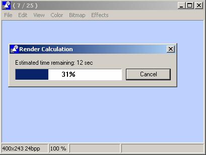 Tutorial Arhitectura Prezentare 371 In timpul inregistrarii, in fereastra de render sunt afisate informatii despre proces (numar de imagini calculate, timp ramas).
