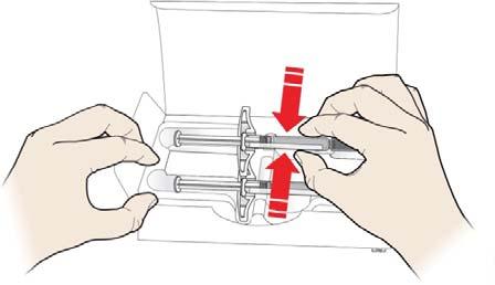 Este posibil ca oricare component al SOLYMBIC seringă pre-umplută să se fi deteriorat chiar dacă dumneavoastră nu observaţi fisura. Utilizați o seringă pre-umplută SOLYMBIC nouă.